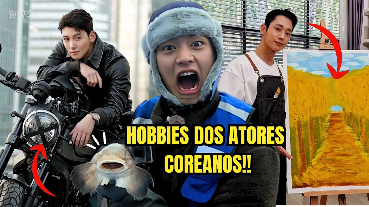 11 HOBBIES INUSITADOS DE ATORES COREANOS QUE VÃO TE SURPREENDER! 🎨🎮🎣