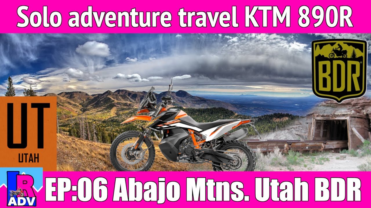 Heading West EP:06 Alone in the Abajo Mountains exploring Mi Vida Mine solo motorcycle adventure