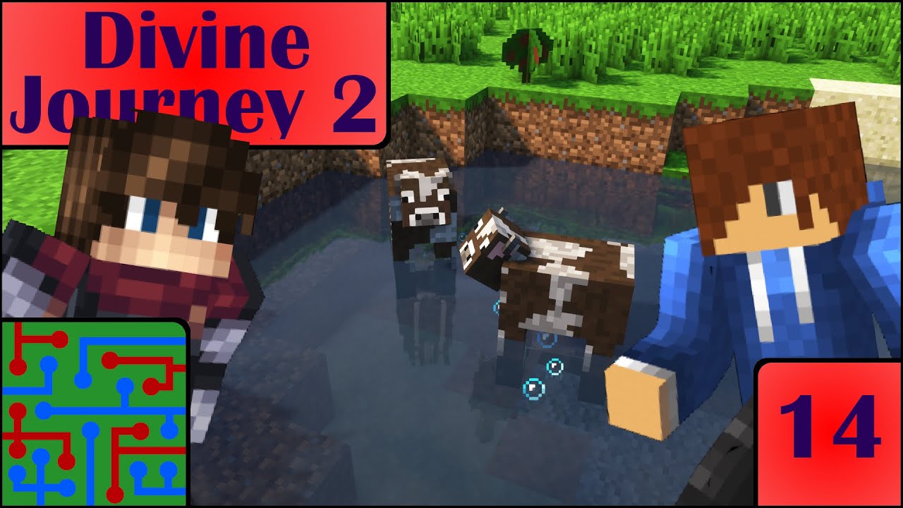 Cow Herding! | Minecraft: Divine Journey 2 | Episode 14