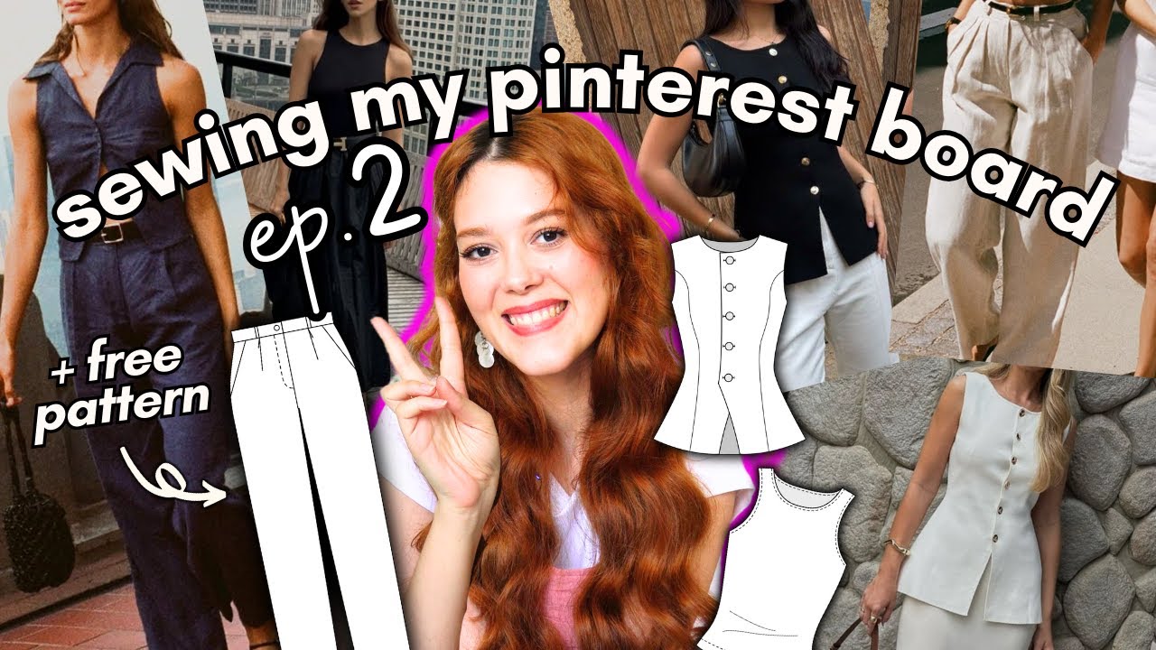 SEWING MY PINTEREST BOARD 2 (w/ free pleated pants pattern!)