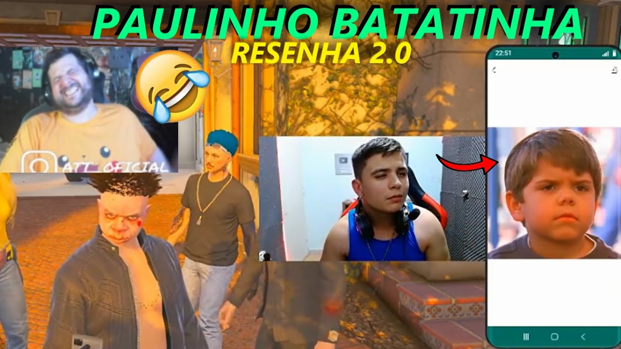 &Iacute;NDIO RACHOU de RIR do PAULINHO BATATINHA! PLANTAO CIDADE ALTA CLIPS (GTA RP)