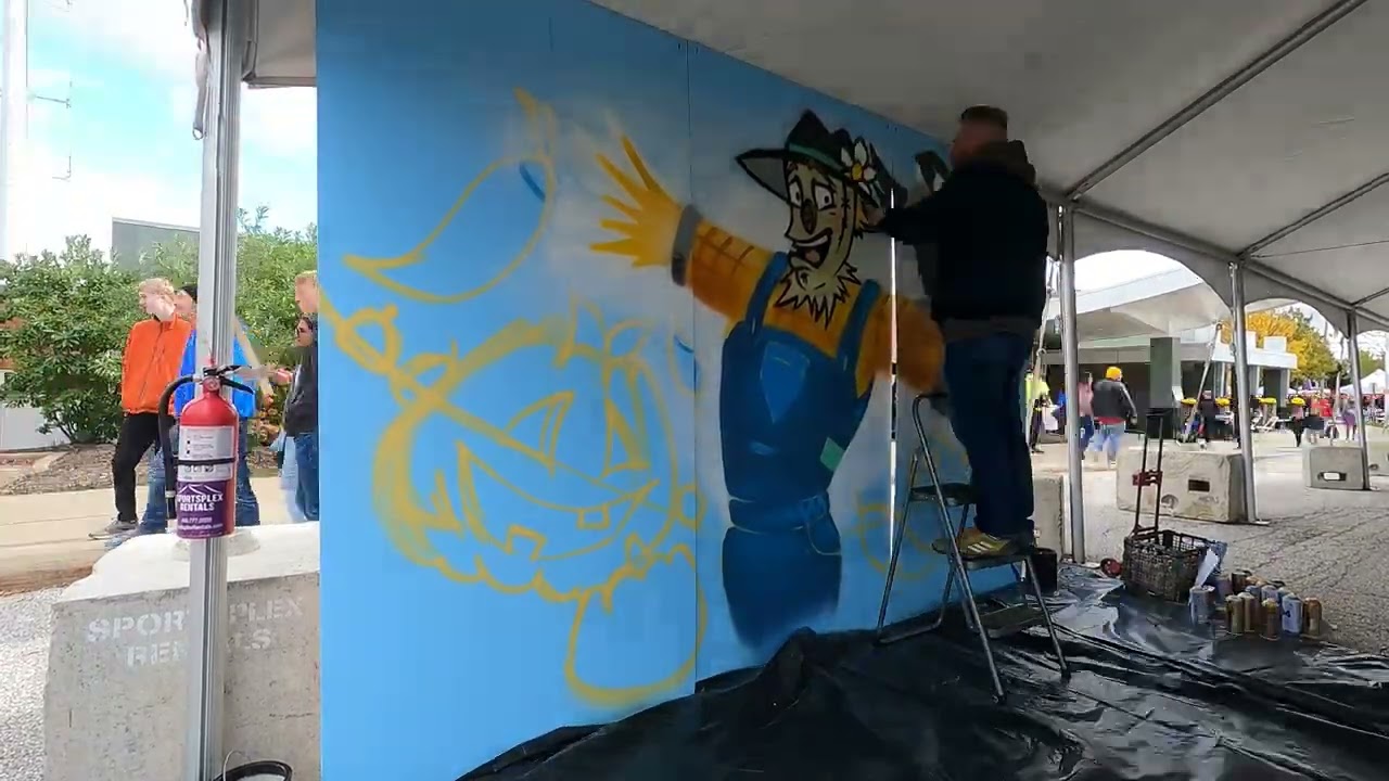 Beachwood's Fall Fest - 2023 Graffiti Mural Timelapse
