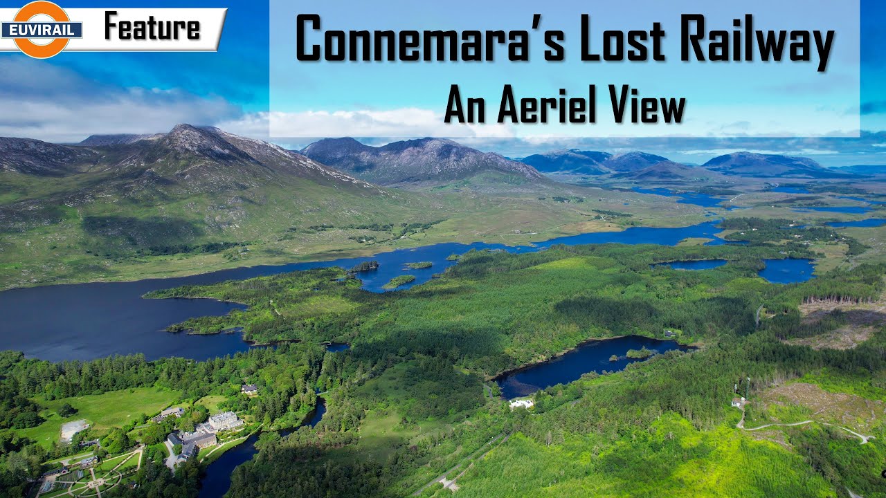 Connemara's Lost Railway - An Aeriel View of what remains of the Galway - Clifden Railway in 4K
