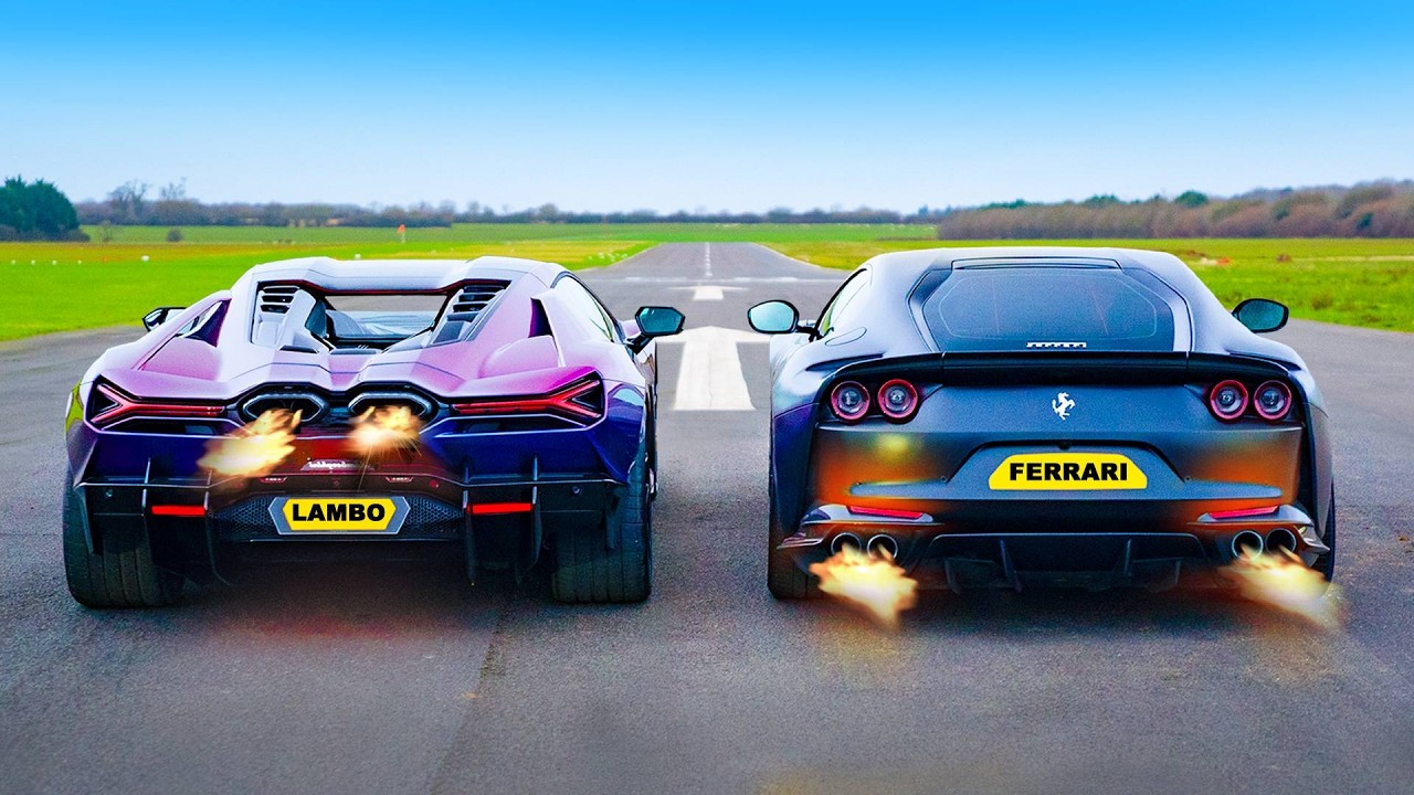 V12 Gürültülü egzoz DRAG YARIŞI