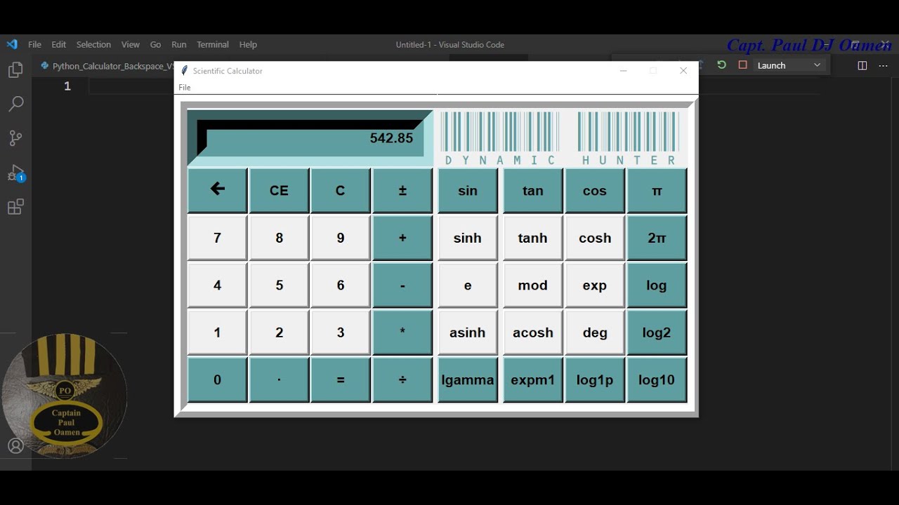 How to Create  Scientific Calculator using Python in Visual Studio Code - Part 3 of 3