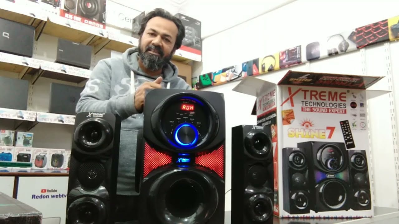 Xtreme Shine 7 Multimedia Woofer Speaker || Unboxing Review Sound Demo 2024 (‎@redonwebtv7300  )