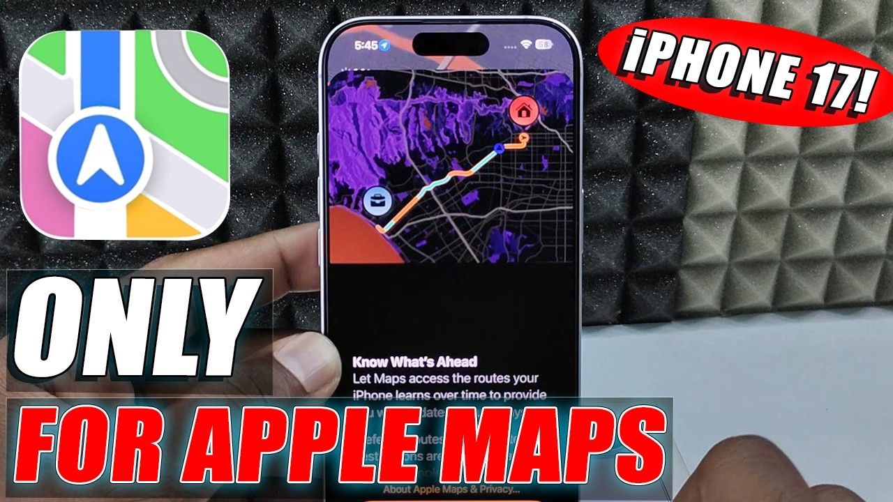 Как включить темный режим только для Apple Maps на iPhone 17?