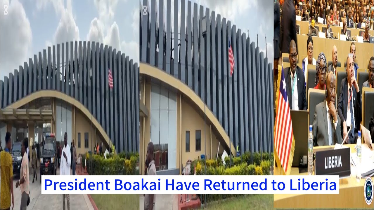 Liberia 2025 | Pres Boakai Returns Home After Successful Engagements at the AU Summit in Ethiopia