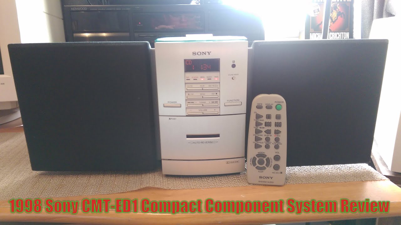 Обзор компактной компонентной системы Sony CMT-ED1 1998 года.