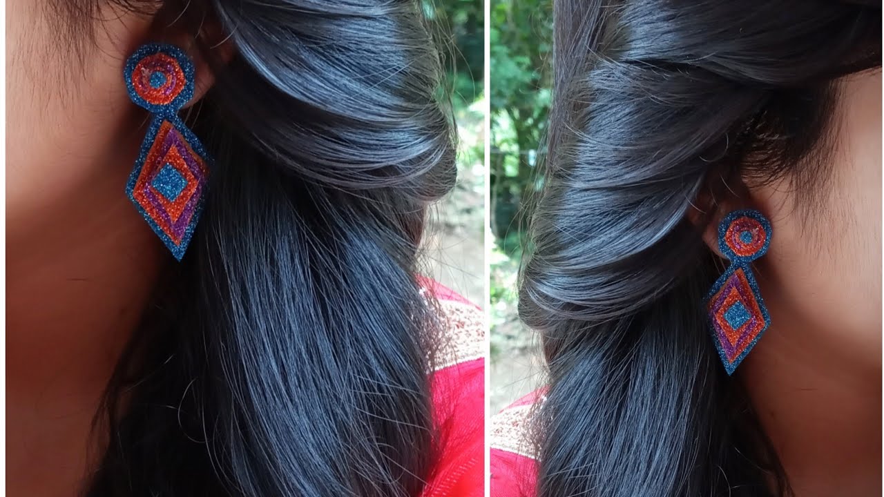 DIY foam sheet earrings