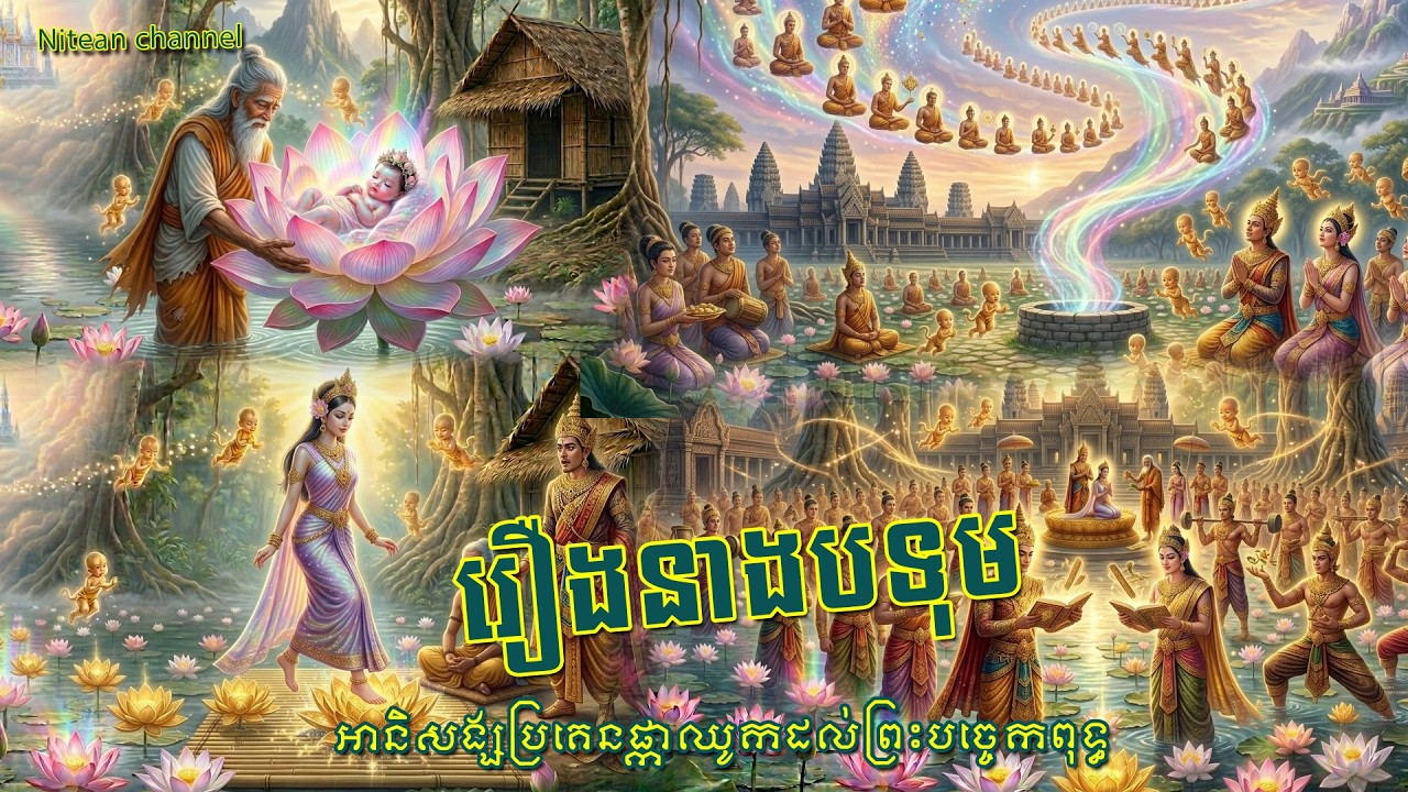 រឿងនាងបទុម | រឿងអក្សសិល្ប៍ខ្មែរ | Khmer Fairy Tale | Nitean Channel.