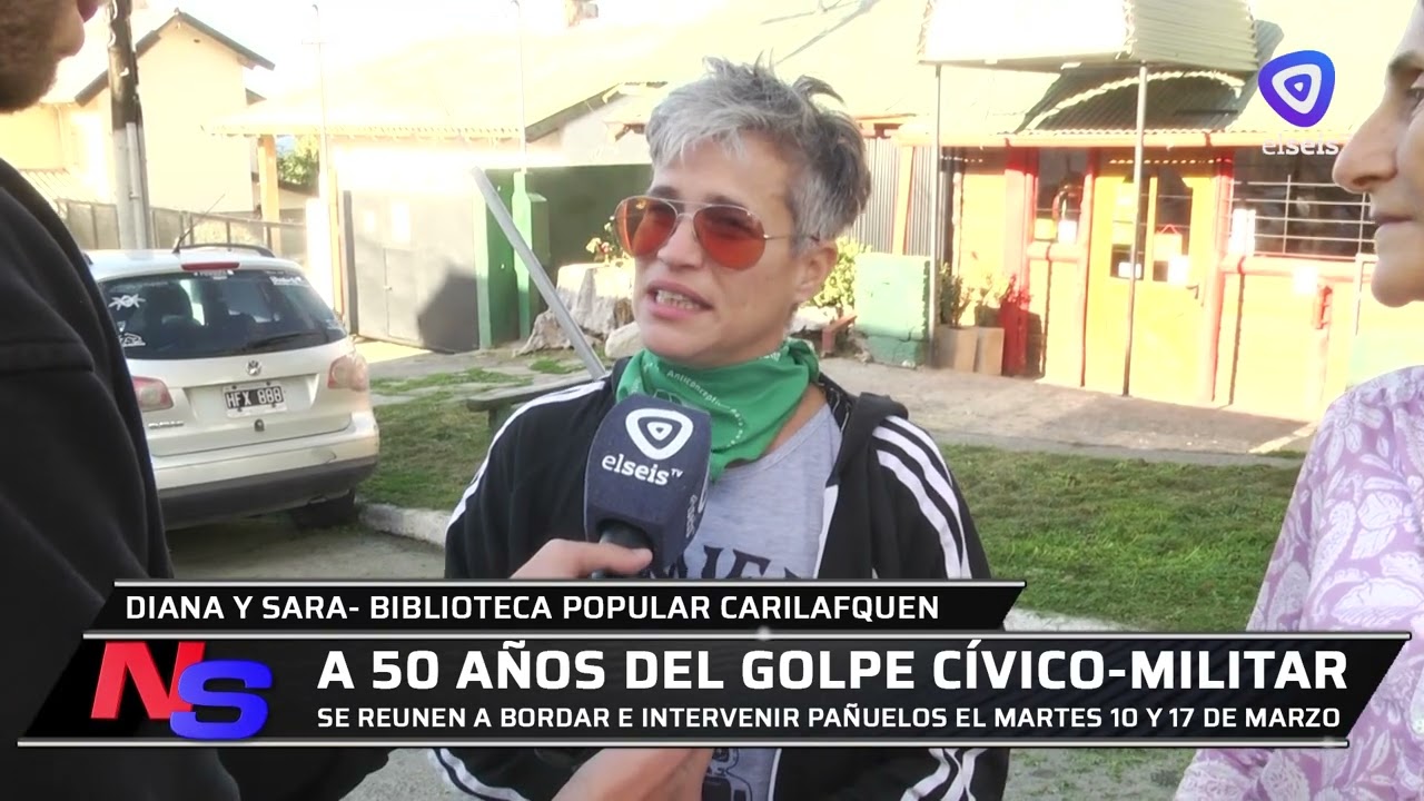 A 50 años del golpe cívico-militar se reunen a bordar e intervenir pañuelos