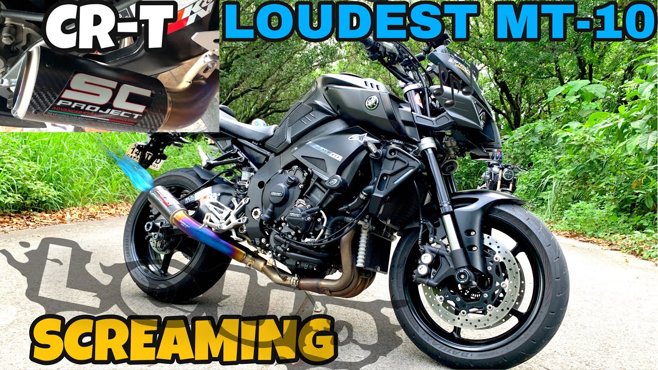 YAMAHA MT-10 EXHAUST SOUND REVIEW | SC PROJECT CR-T vs AUSTIN RACING GP1R