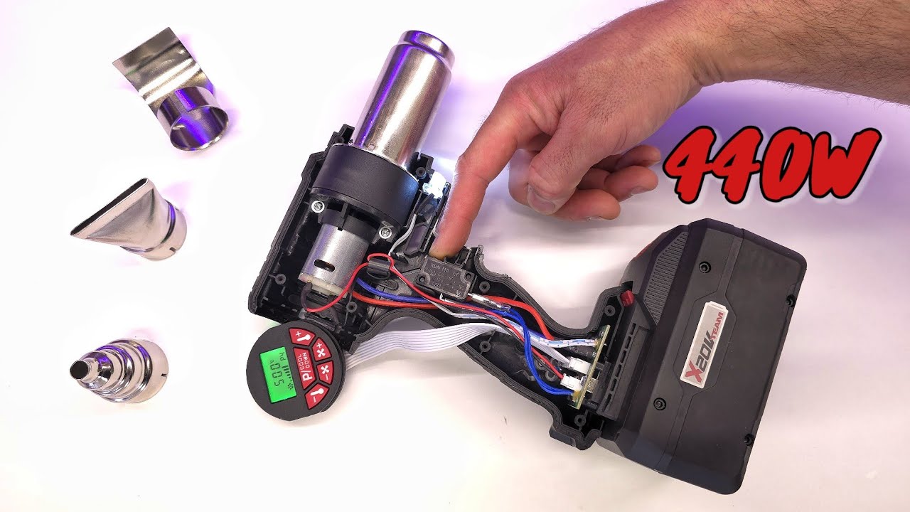 What's inside of the PARKSIDE Performance Heat Gun PPHLGA 20-Li A1 (440W Heat Power)