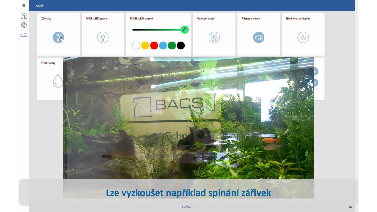 Schneider Electric SpaceLYnk - Touch vizualizace