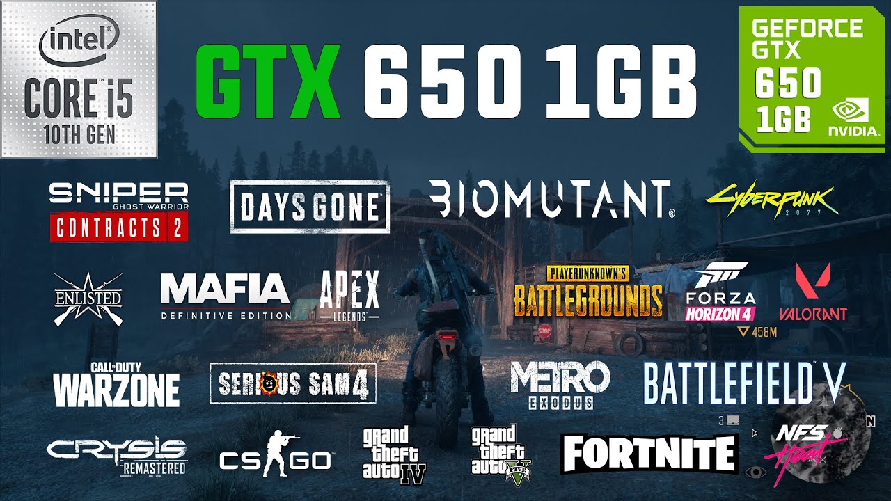 GTX 650 1GB Test in 20 Games in 2021