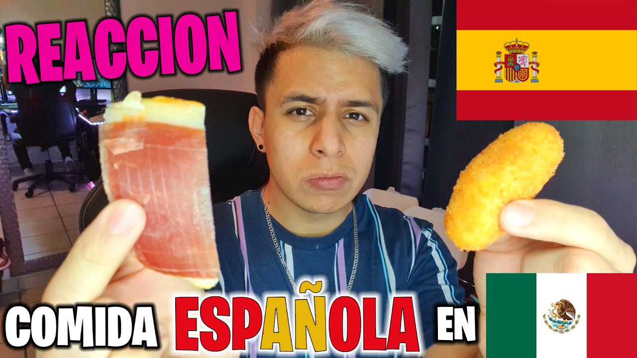 MEXICANO Reacciona por primera vez COMIDA de España!
