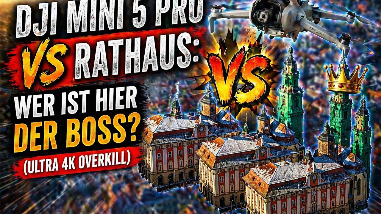 DJI Mini 5 vs. Rathaus: Wer ist hier der Boss? (Ultra 4K Overkill)