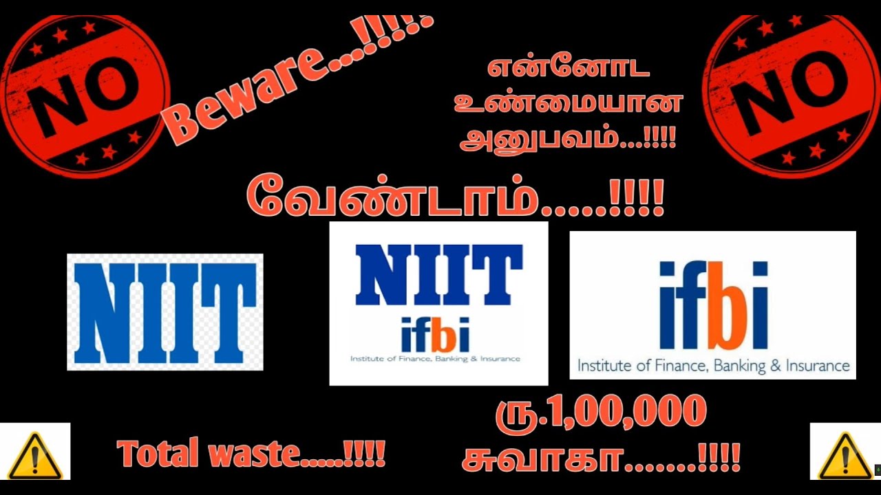 NIIT IFBI | BAD EXPERIENCE | RS.1,00,000 WASTE | PGDBO WORTH?? | Don't JOIN | LISTEN BEFORE JOINING