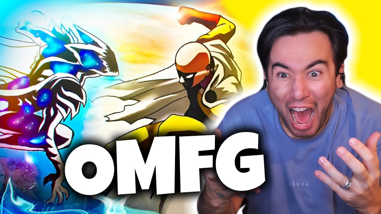 САЙТАМА против КОСМИЧЕСКОГО ГАРУ!! Полный бой (РЕАКЦИЯ)