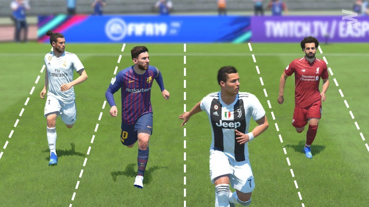 FIFA 19 Players Speed Test with the ball