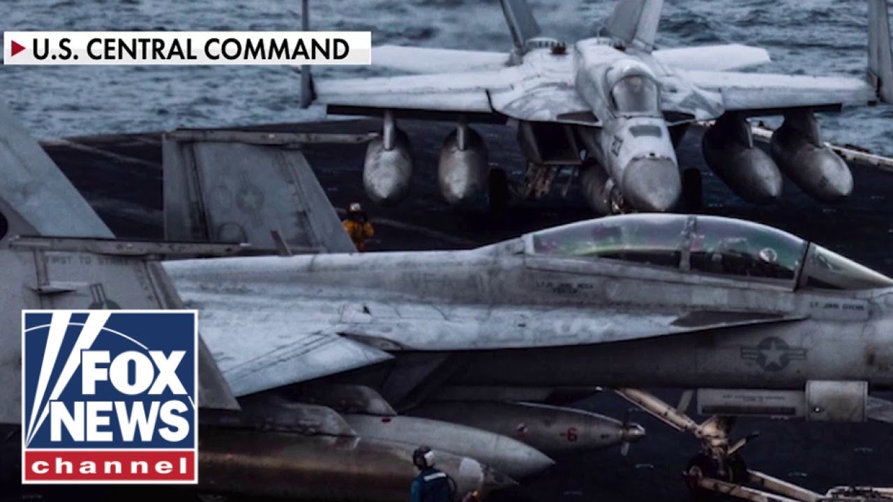 Центральное командование США опубликовало новые кадры истребителей &laquo;Супер Хорнет&raquo;, в то время как...