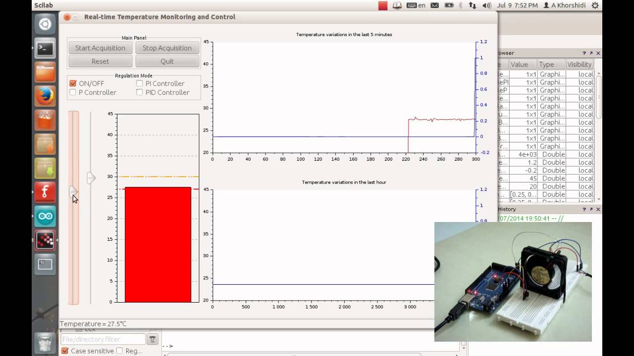 Real-time Temperature Monitoring and Control using Scilab and Arduino