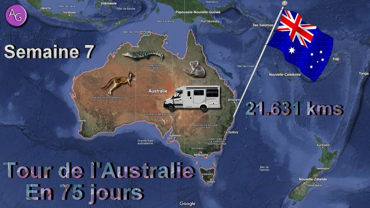 Tour de l'Australie en 75 jours. Semaine 7