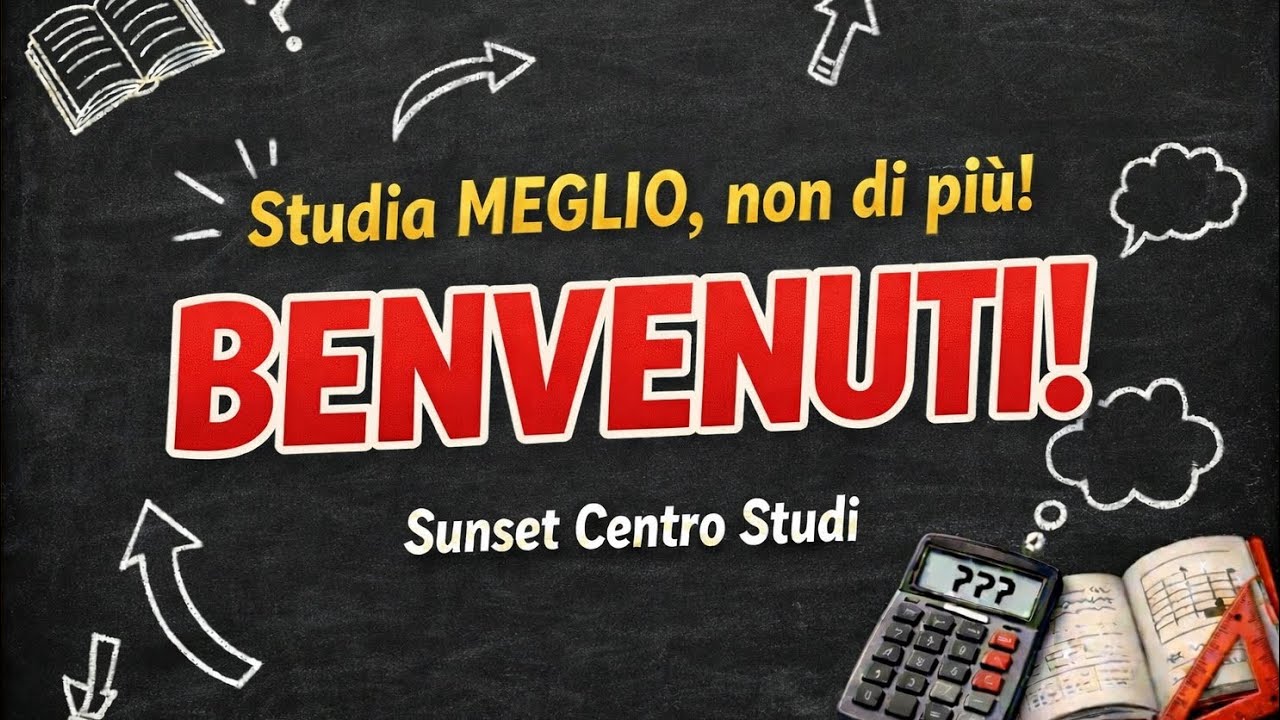 Studiare meglio, non di più | Benvenuto a Sunset Centro Studi