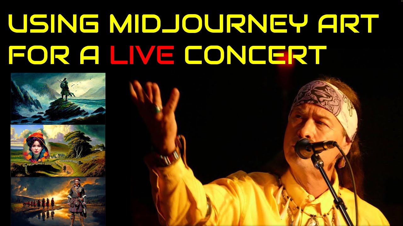 Using Midjourney Art for a live concert!