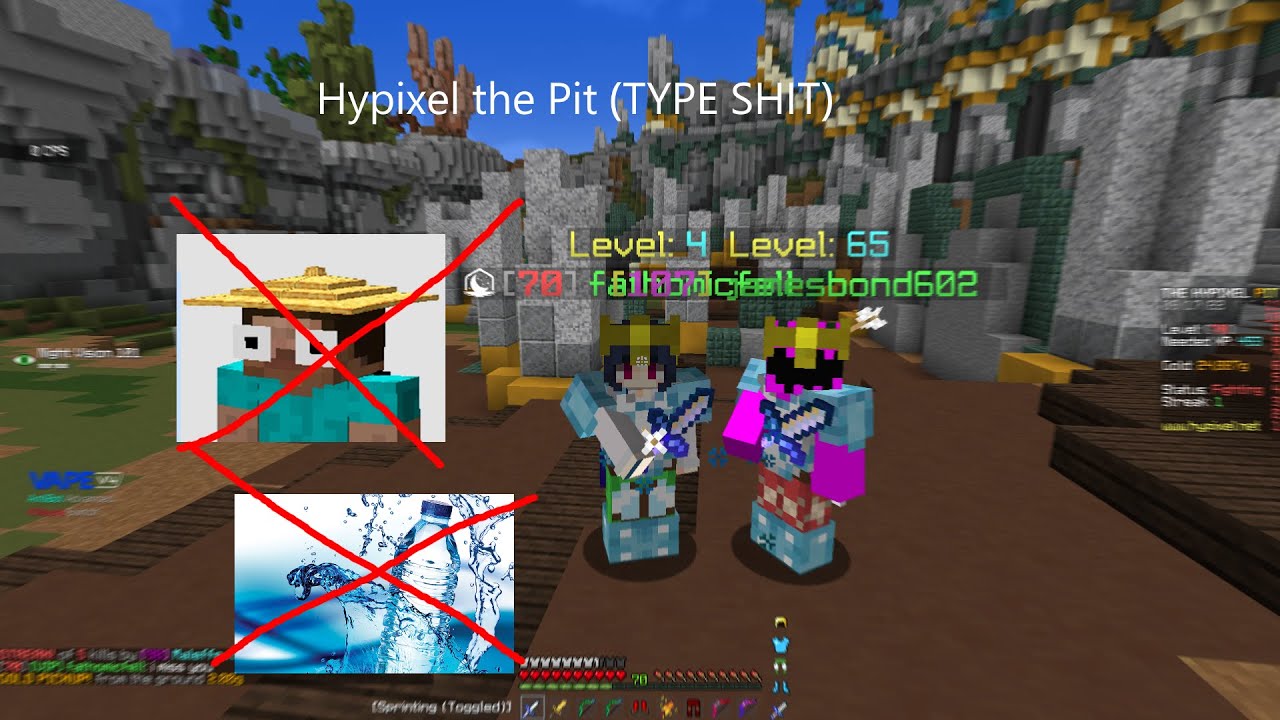 Hypixel Pit Moments 3 | Godset Fights and Funny Moments