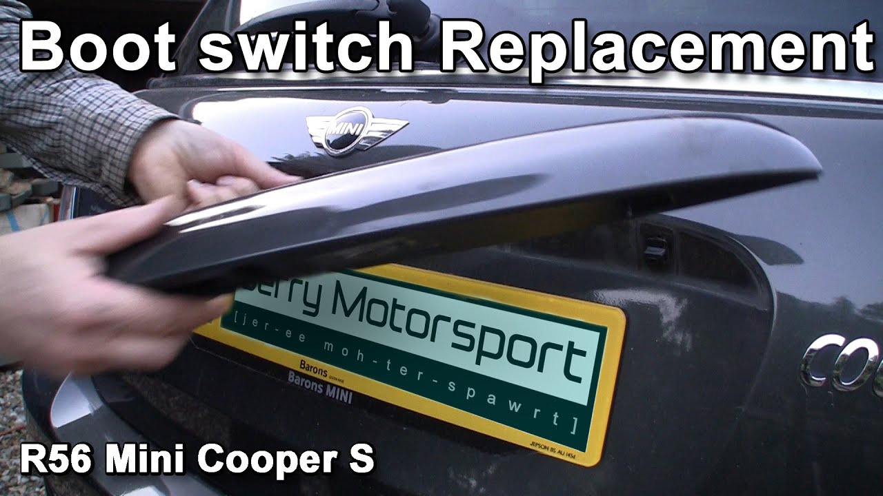 Fixing the boot/tailgate switch on the Mini Cooper S Hatchback (R56) without wrecking rubber cover