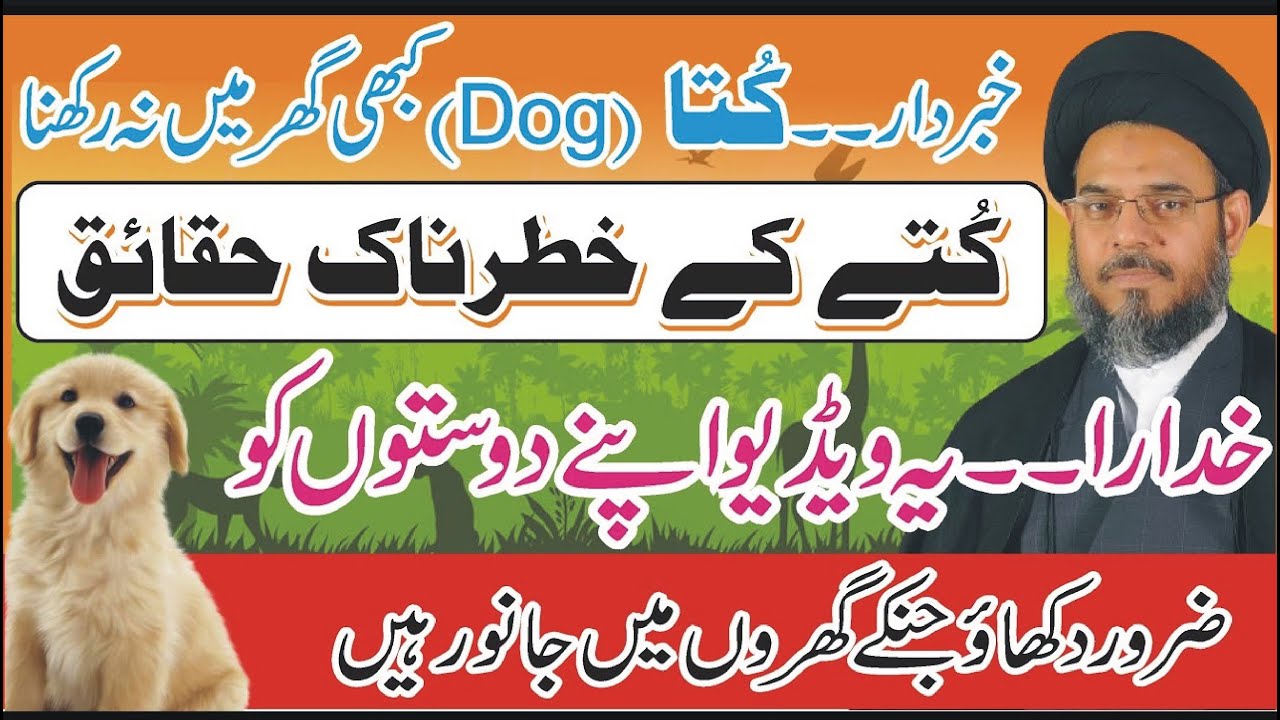 ghar mein kutta palna kaisa hai I allama aqeel ul ghurvi I dog ghar main rakh sakty han 
