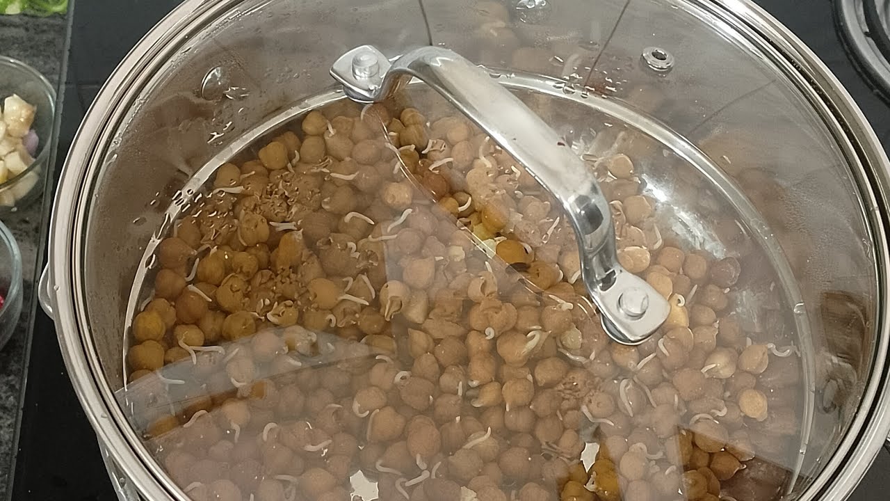 Sprouts healthy chaat recipe! Steem cooked