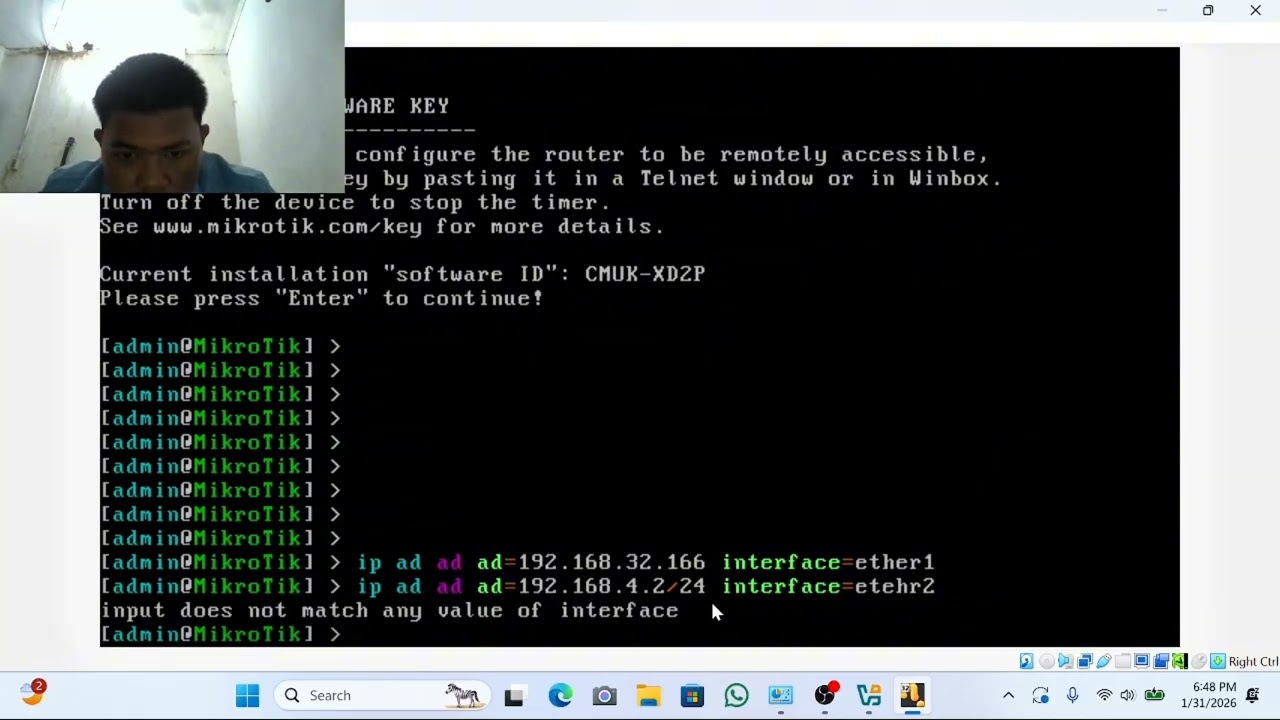 Cara pembuatan internet getway di mikrotik os 