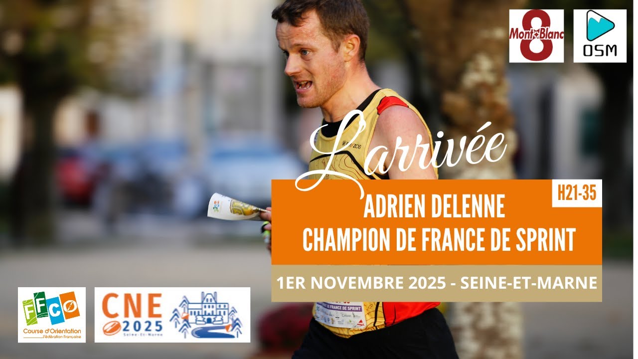 L'arrivée Hommes 21/35  - Championnats de France de Sprint - Course d'orientation 2025