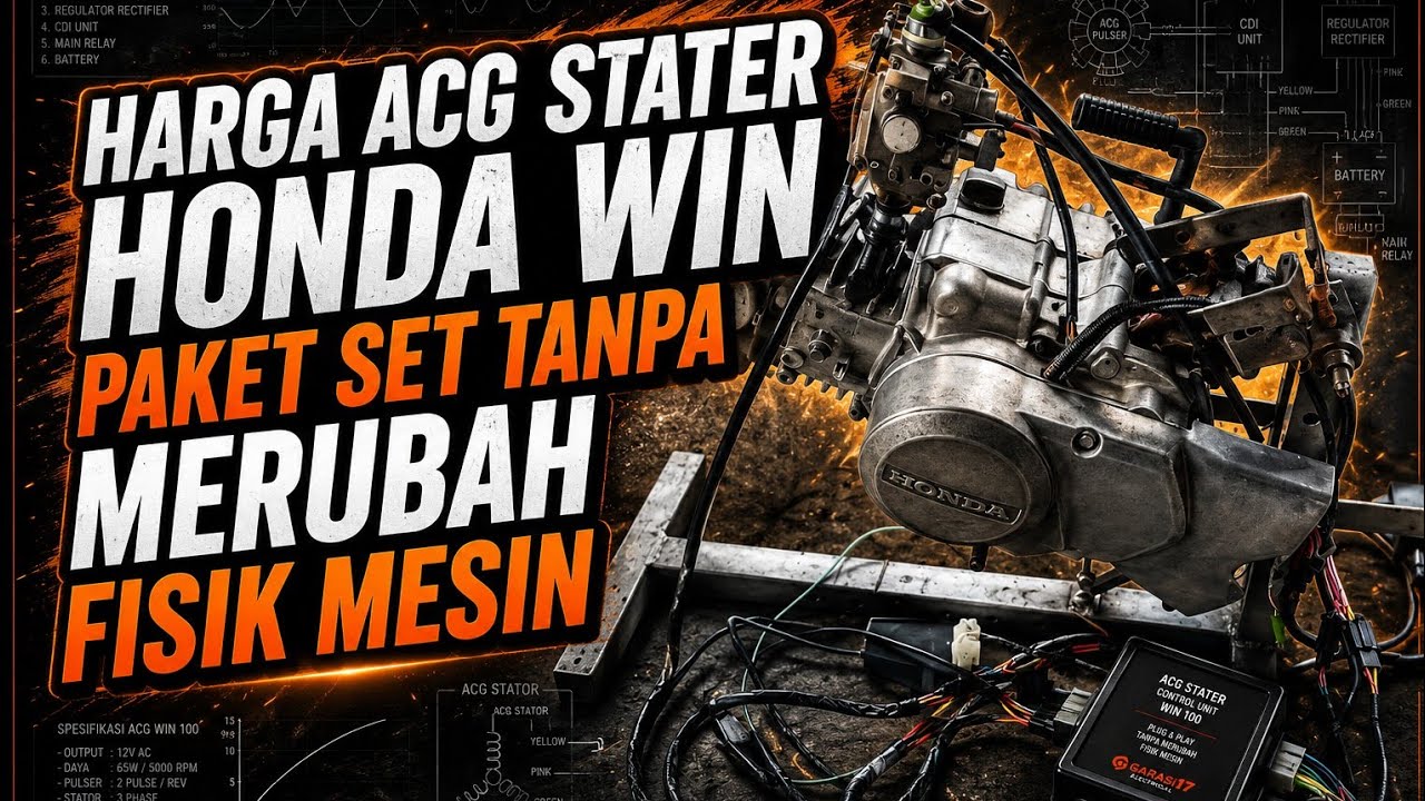 Paket set ACG stater honda win 