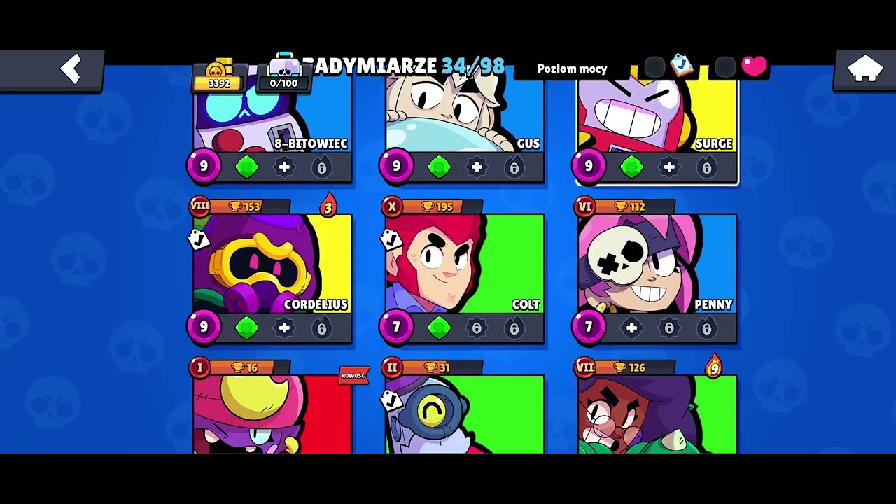 Dzień 4 grania w BRAWL STARS 😁 