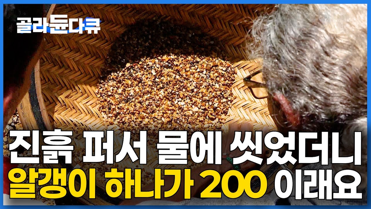 진흙을 물에 씻으니 뭔가 반짝거린다. 가격 듣고 매일 흙 파러 출근하는 남자｜스리랑카 보석 광산｜극한직업｜#골라듄다큐