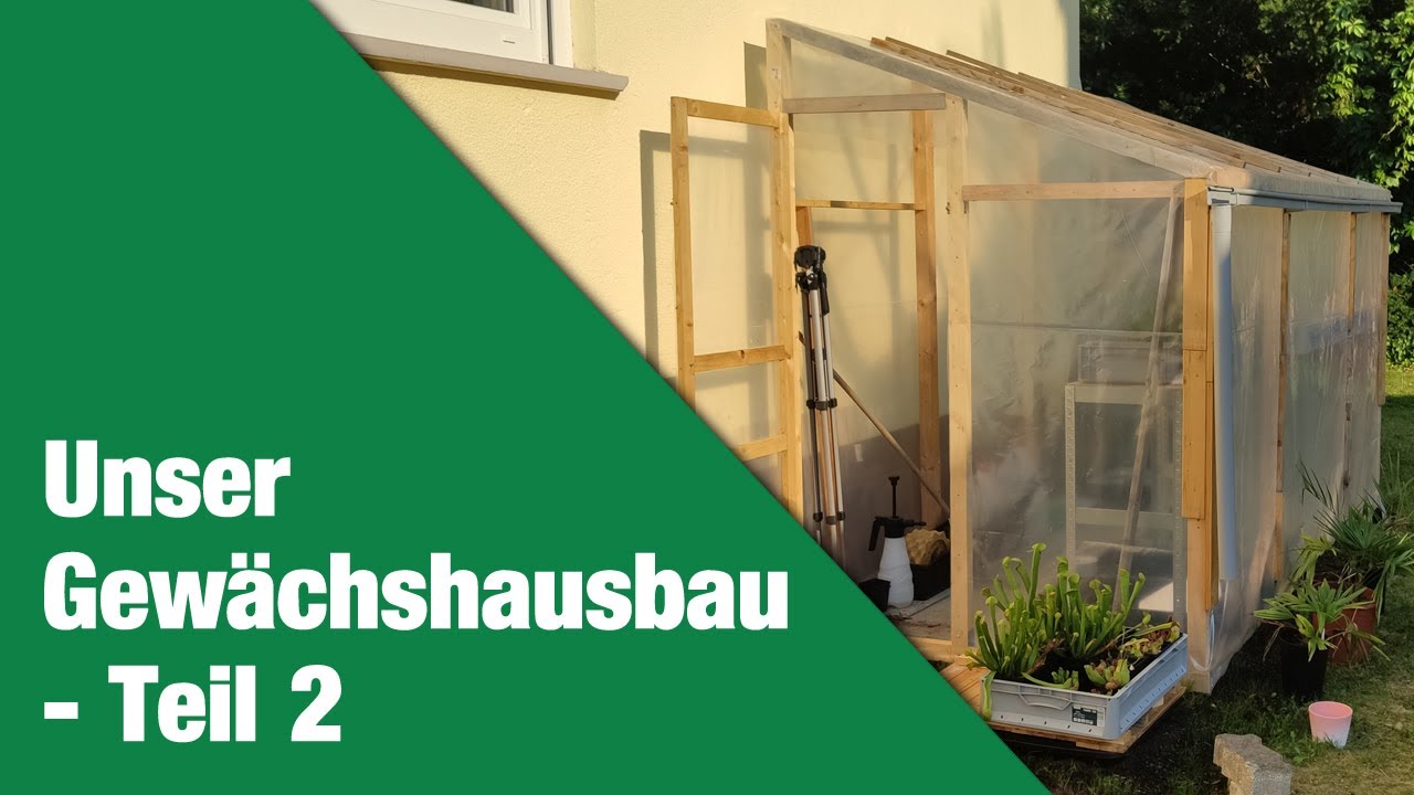 Alltag: Gewächshaus fertiggestellt | Fleischfressende Pflanzen