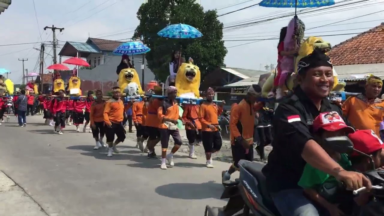 KUMPAY HEBOH‼️Arak arakan 100 sisingaan MILANGKALA DESA KUMPAY KA-203 Jalan Cagak Subang 2024