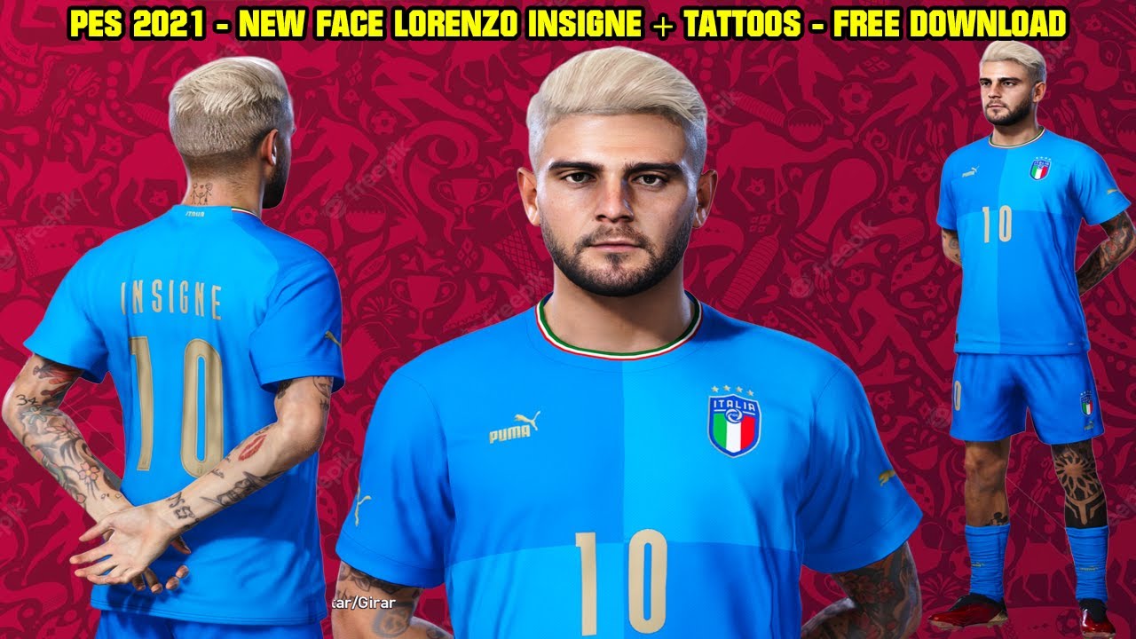 PES 2021 - NEW FACE + TATTOOS LORENZO INSIGNE [ITALY/TORONTO] - By: JP PATUMIN