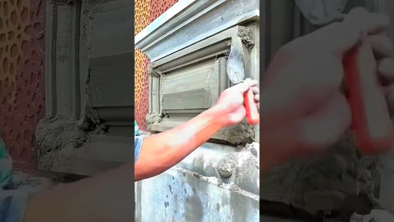 🔥🔥🔥 step by step cement ideas #moldura #ornamen #decoration #relief #Creative #process #relaxing