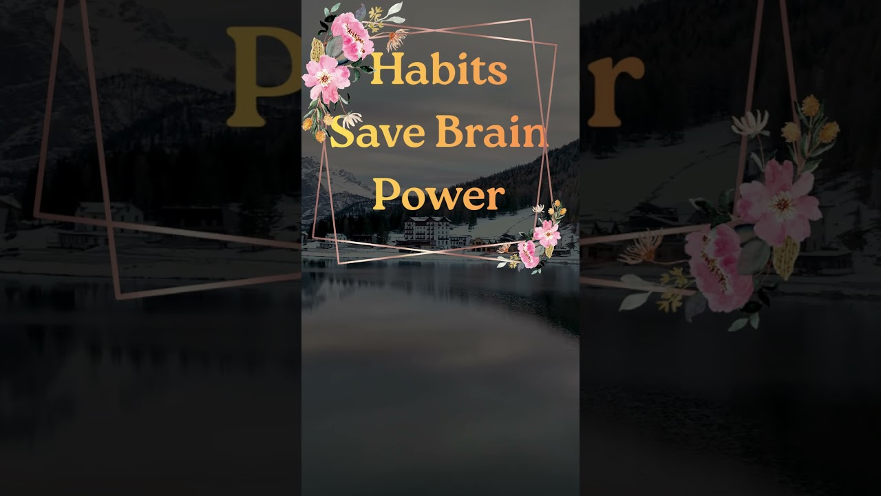 Привычки сохраняют умственные способности.