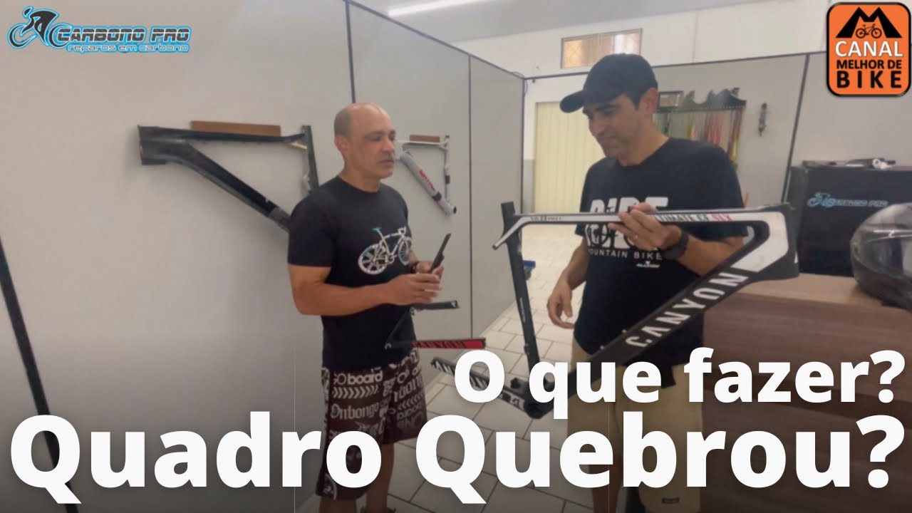 Quadro de carbono quebrado, -  quadro de carbono tem conserto? 