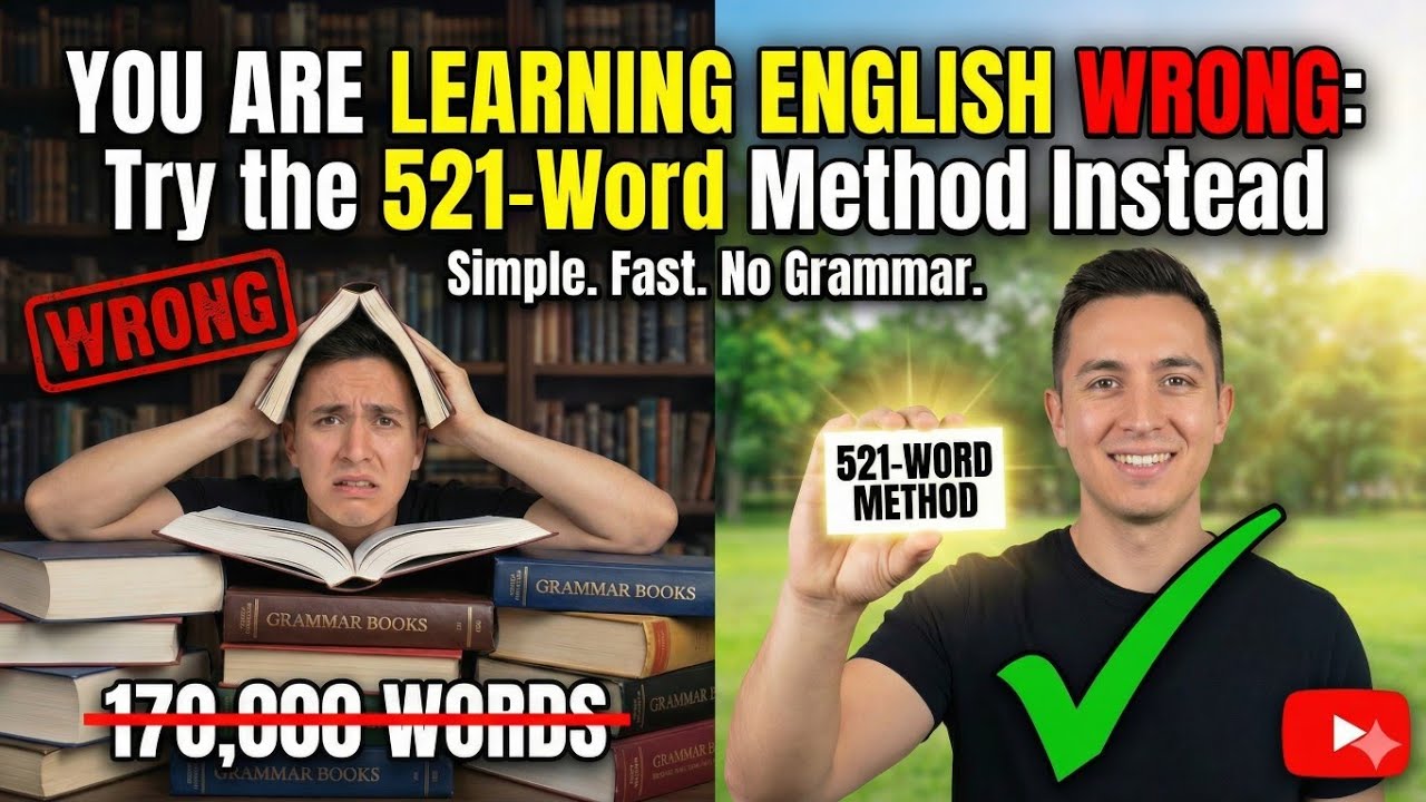 You Are Learning English Wrong: Try the 521-Word Method Instead | 