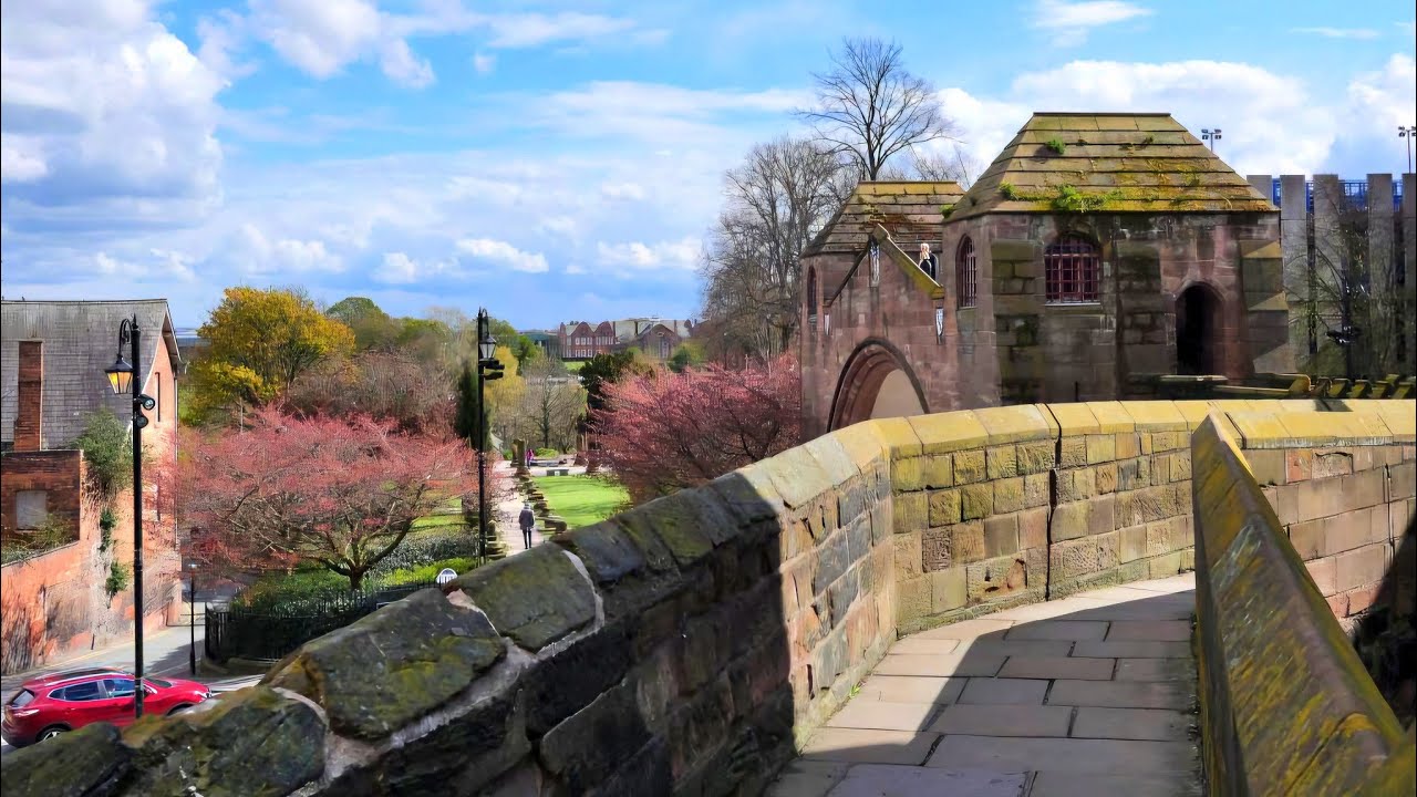 Chester City Walls: A Scenic 4K Walking Tour