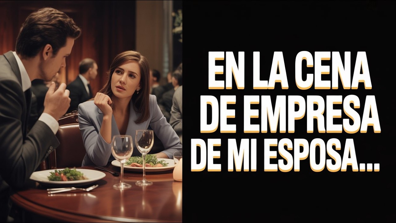 En la cena de empresa de mi esposa, su compañero de trabajo de repente se rió, me miró fijamente y m
