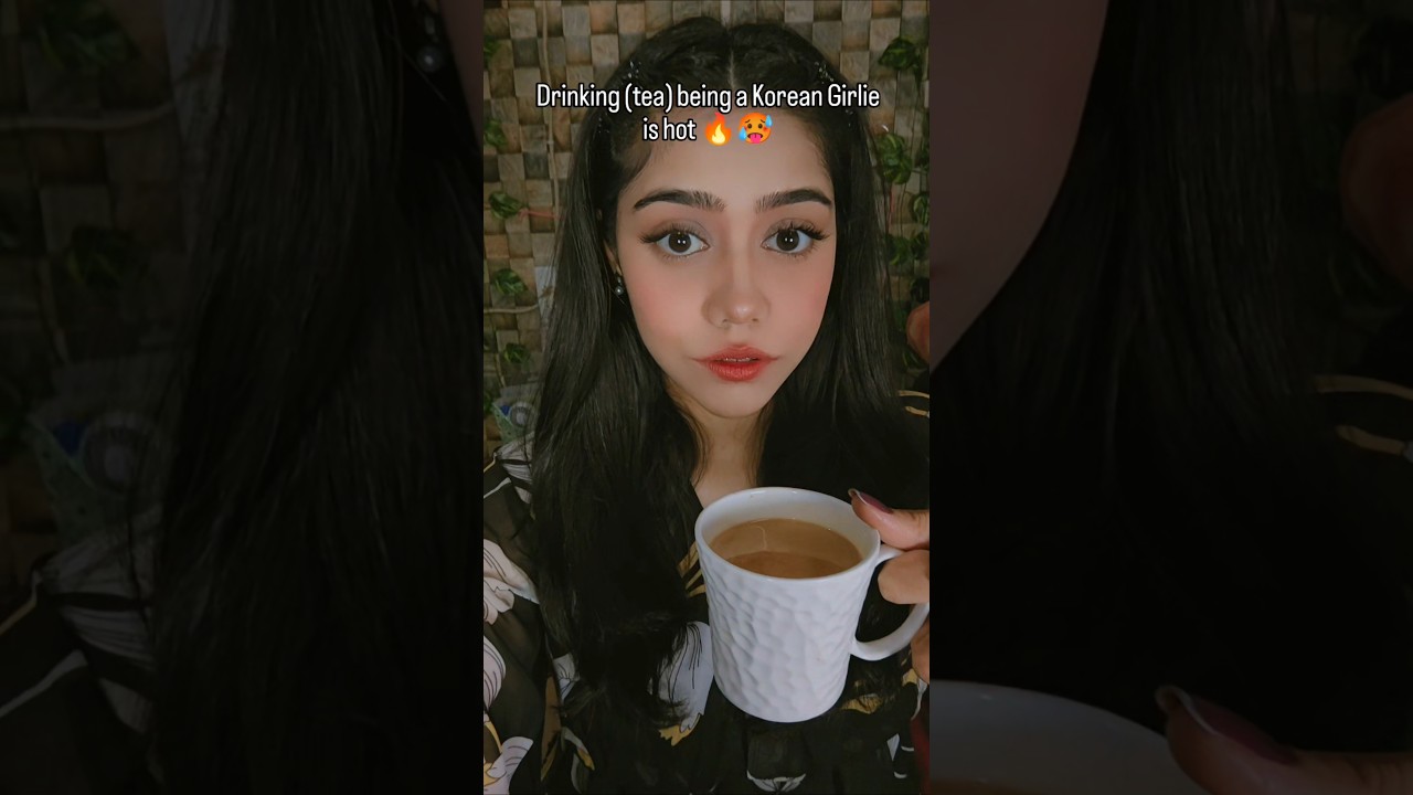 Douyin Makeup, sipping hot tea in this look is hot 🥵 #douyin #douyinchina #makeup #fun #koreandrama