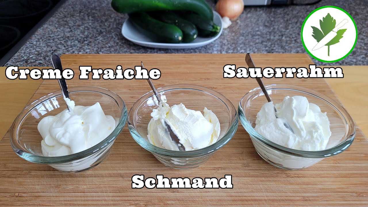 Unterschied von Sauerrahm, Schmand und Creme Fraiche + Verwendungsm&ouml;glichkeiten